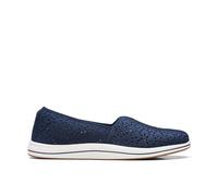 Clarks Women's Brinkley Emily Loafer Flat, Navy, 4.5 UK
