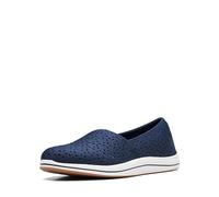 Clarks Women's Brinkley Emily Loafer Flat, Navy, 8 UK