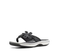 Clarks Women's Brinkley Flora Flip-Flop, Black, 7 UK