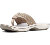 Clarks Women's Brinkley Jazz Flip-Flop, Sand Synthetic, 7.5 UK
