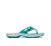 Clarks Women's Brinkley Reyna Jade Flat Sandals in Green | Size: 4-Standard Fit Clarks Green 4-Standard Fit