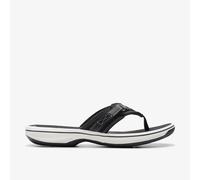 Clarks Women's Brinkley Sea Flip Flops, Black Black Synthetic, 3 UK