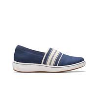 Clarks Women's BrinkleySkyMst Navy Slip Ons in Blue | Size: 3-Standard Fit Clarks Blue 3-Standard Fit