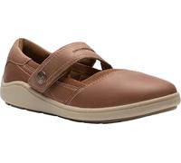 Clarks Women's Bryianne Janey Mary Jane Flat, Tan Leather, 9.5 UK