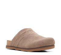 Clarks Women's Brynn Glide Clog, Pebble Suede, 4.5 UK