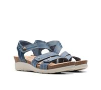 Clarks Women's Calenne Clara Sandal, Blue Combi, 6 UK