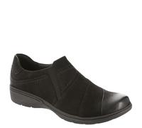 Clarks Women's Carleigh Abby Loafer, Black Nubuck, 10 UK