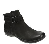 Clarks Women's Carleigh Drift Ankle Boot, Black Combi, 11 Wide