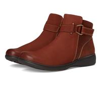 Clarks Women's Carleigh Drift Ankle Boot, British Tan Leather, 10 Wide