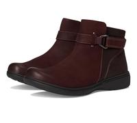 Clarks Women's Carleigh Drift Ankle Boot, Merlot Combi, 8.5 Narrow