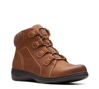Clarks Women's Carleigh Jade Ankle Boot, Dark Tan Nubuck, 7.5 UK