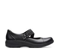 Clarks Women's Carleigh Jane Oxford, Black Leather, 7 UK