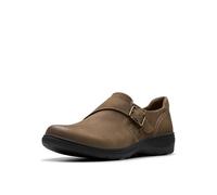 Clarks Women's Carleigh Jazz Loafer, Mushroom Nubuck, 8