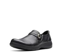 Clarks - Womens Carleigh Pearl Shoes, Color Black Leather, Size: 5.5 UK Wide