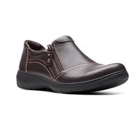 Clarks Women's Carleigh Ray Oxford, Dark Brown Leather, 9