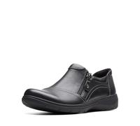 Clarks - Womens Carleigh Ray Shoes, Color Black Leather, Size: 4.5 UK