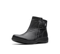 Clarks - Womens Carleigh Style Boot, Color Black Leather, Size: 6.5 UK