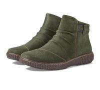 Clarks Women's Caroline Derby Ankle Boots, Dark green suede, 3 UK
