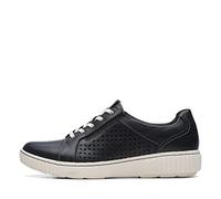 Clarks - Womens Caroline Ella Shoes, Color Black Leather, Size: 6 UK