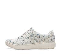 Clarks Women's Caroline Ella Sneaker, Blue Floral Textile, 7.5 UK