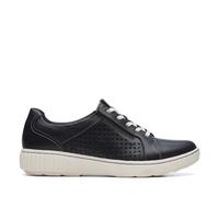 Clarks Women's Caroline Ella Trainers, Black (Black Leather), 37.5 EU