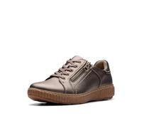 Clarks Women's Caroline Janna Sneaker, Bronze Metallic, 8 UK