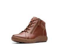 Clarks Women's Caroline Park Ankle Boot, Tan Combi, 6 Wide