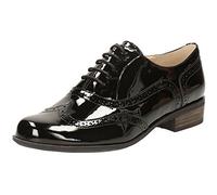 Clarks Womens Casual Clarks Hamble Oak Leather Shoes, Black patent*2 UK