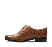 Clarks Womens Casual Clarks Hamble Oak Leather Shoes, Brown (dark Tan Lea)*4 UK