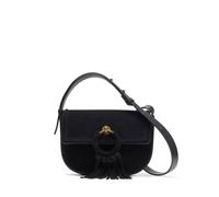 Clarks Women's Casual Cross 2 Black Suede Shoulder Bags, Cross Body Bag