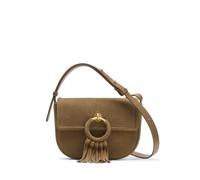 Clarks Women's Casual Cross 2 Dark Sand Suede Cross Body Bag in Beige Clarks Beige One Size