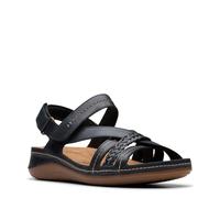 Clarks - Womens Cecily Strap Sandals, Color Black Comb, Size: 5 UK
