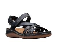 Clarks - Womens Cecily Strap Sandals, Color Black Comb, Size: 5 UK