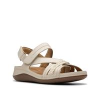 Clarks - Womens Cecily Strap Sandals, Color Cream Leat, Size: 6 UK