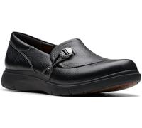 Clarks Women's, Certina Ease Slip-On, Black Leather, 9.5 X-Wide
