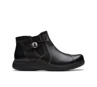 Clarks Women's Certina Joy Black Leather Ankle Boots | Size: 7.5-Wide Fit Clarks Black 7.5-Wide Fit