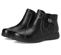 Clarks - Womens Certina Joy Boot, Color Black Leather, Size: 6.5 UK