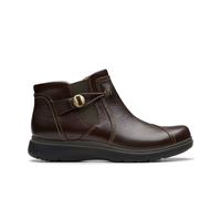 Clarks Women's Certina Joy Dark Brown Leather Ankle Boots | Size: 4-Wide Fit Clarks Brown 4-Wide Fit
