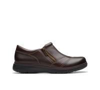 Clarks Women's Certina Pure Dark Brown Leather Slip Ons | Size: 4.5-Standard Fit Clarks Brown 4.5-Standard Fit
