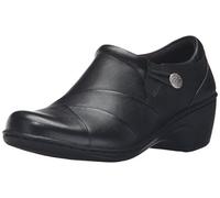 Clarks Women's Channing Ann Slip-On Loafer, Black Leather, 5.5 UK