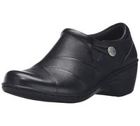 Clarks Women's Channing Ann Slip-On Loafer, Black Leather, 5.5 UK