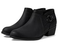 Clarks Women's Charlten Grace Ankle Boot, Black Oily Leather, 12