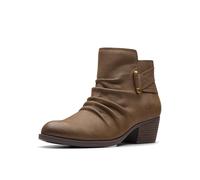 Clarks Women's Charlten Rosa Ankle Boot, Mushroom Nubuck, 10 UK