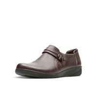 Clarks Women's Cheyn Madi Slip-On Loafer, Dark Brown Tumbled Leather, 7.5 UK