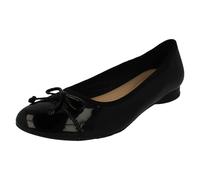 Clarks Womens Clarks Ballerina Style Flats Loreleigh Rae - Black Synthetic Patent - UK 7 - D