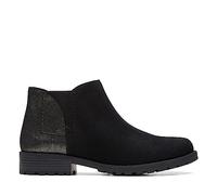 Clarks Women's Clarkwell Demi Chukka Boot, Black Interest, 4 UK