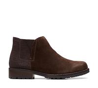 Clarks Women's Clarkwell Demi Chukka Boot, Dark Brown Combi, 6.5 UK