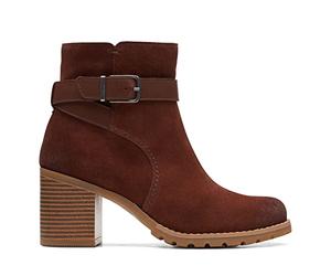 Clarks Women's Clarkwell Hall Fashion Boots, British Tan Sde, 2.5 UK