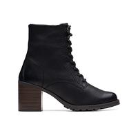 Clarks Women's Clarkwell Lace Fashion Boot, Black, 8 UK