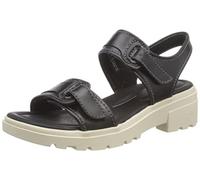 Clarks Women's Coast Daisy Sandal, Black (Black Leather), 6.5 UK